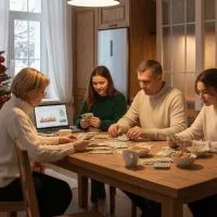 Семья, деньги, Новый год