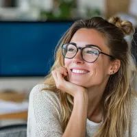 Женщина на работе, арт