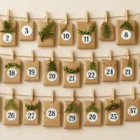 Праздник начинается с пакетов: делаем адвент-календарь в стиле минимализм