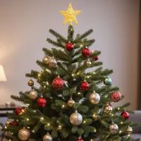 Новый год, гирлянда, елка