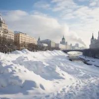 Снег в Москве