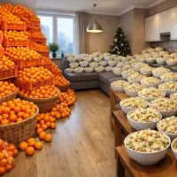 Горы мандаринов и оливье