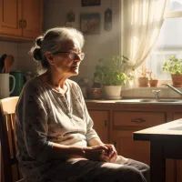 Пожилая жещина