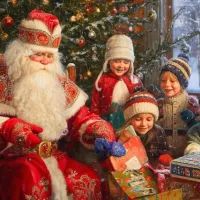 Дед Мороз, дети
