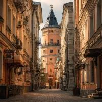 Старинная улица, арт