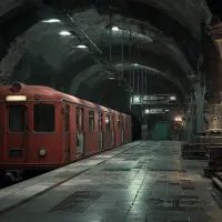 Мистическая станция метро, арт