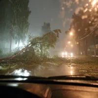 Дорога, шторм