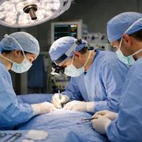 Хирурги в операционной комнате