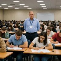 Экзамен в аудитории университета