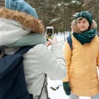 Туристы, зима