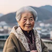 Пожилая китаянка