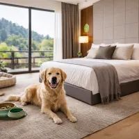 Собака в отеле 