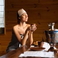 Женщина в бане