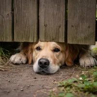 Собака под забором 