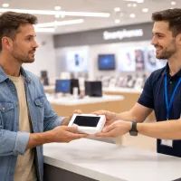Возврат смартфона в магазине электроники