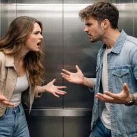 Ссора в лифте 