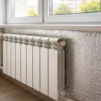 Радиатор под окном в квартире
