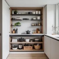 Как уместить всё на крошечной кухне: приёмы хранения