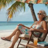 Пенсионерка, курорт