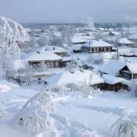 Зима, сугробы