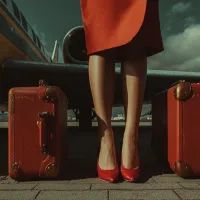 Чемоданы, самолет