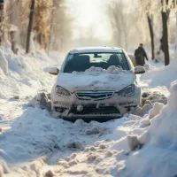 Автомобиль, снег