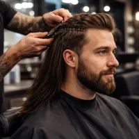  Нанесение волос на капсулы в барбершопе