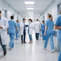 Больничный коридор в дневное время