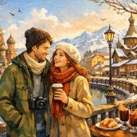 Пара в отпуске