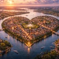 Арт изображение города