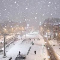 Сильный снегопад