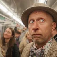 Мужчина, вагон метро