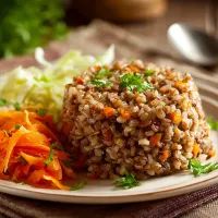 Гречка, морковь, капуста