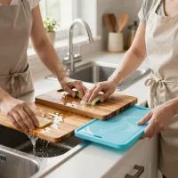 Вот почему шефы используют разные доски для продуктов: взяла этот совет на заметку и научилась очищать доски