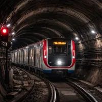 Метро Москвы в туннеле