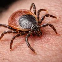 Клещ на коже