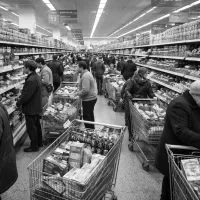 Суета в супермаркете 90-х