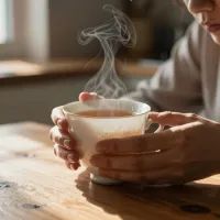 Успеваю выпить чай даже на бегу! Остужаю его так и не опаздываю на работу из-за чаепитий