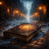 Древний том в тумане ночи