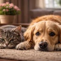 кошка, собака, расстение