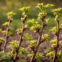 Куст смородины