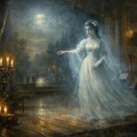 Призрачная актриса на сцене