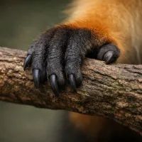 Тёмная фигура прячется среди густой листвы.