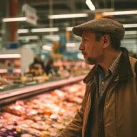 Супермаркет, мужчина