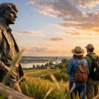 Есенин, туристы