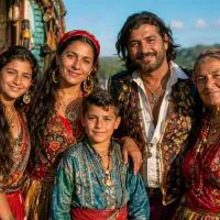 Цыганская семья