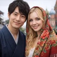 Японец и русская