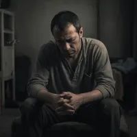 Мужчина в маленькой квартире