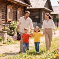 Родители с детьми