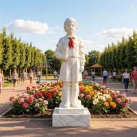 Скульптура пионера